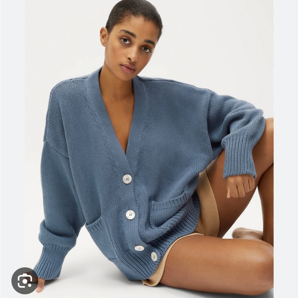 Like New Babaá cardigan no16 midnight ocean